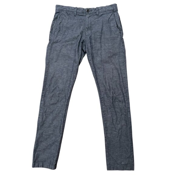 J.Crew Pants Mens Size 30x32 (Fits 30x31) Chino 484 Slim Fit Linen Blend Blue - Picture 1 of 7